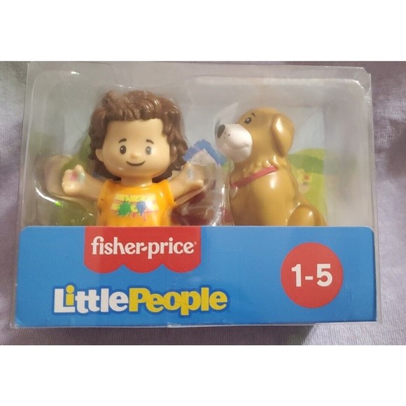 Fisher Price Little People Sports Soccer Team Pk & Boy with Dog - 2 packs -  NEW - Picture 3 of 4